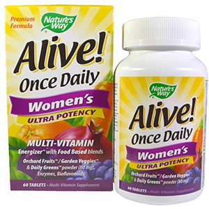 Nature's Way, Alive!, Women's Energy, Multivitamin