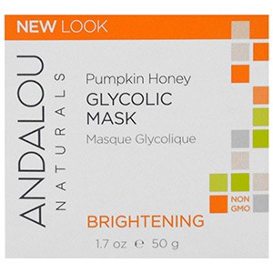 Andalou Naturals, Гликолевая маска, с тыквой и медом, осветляющая, 1.7 жидких унций (50 мл)