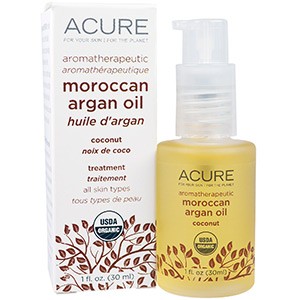 Acure Organics, Марокканское аргановое масло для ароматерапии, кокосовое, 30 мл