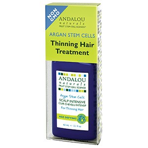 Andalou Naturals, Стволовые клетки аргании, интенсивный уход за кожей головы и редеющими волосами, антивозрастной, (62 мл)