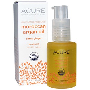 Acure Organics, Ароматерапевтическое марокканское масло арганы, цитрусовый имбирь, 30 мл