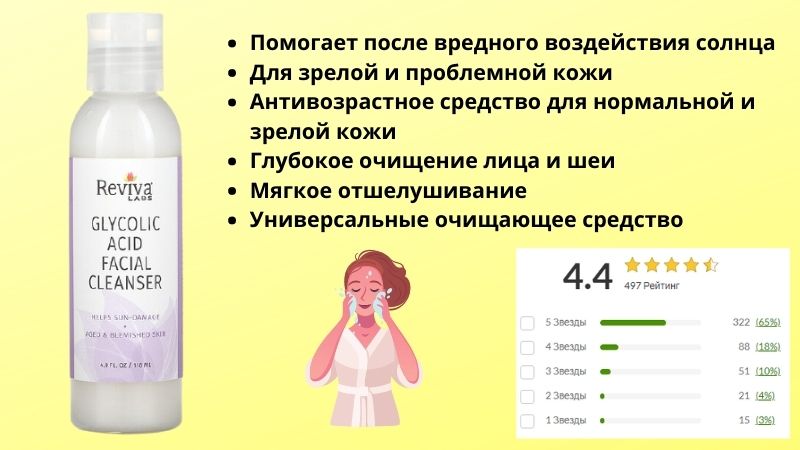 Молочко для умывания с гликолевой кислотой