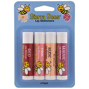 Sierra Bees, Тонированные бальзамы для губ, 4 оттенка