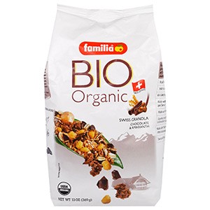 Familia, Bio Organic, Швейцарская Гранола, Шоколад и Амарант, 369 г