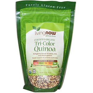 Now Foods, Сертифицированная органика, Трехцветная киноа, 397 г