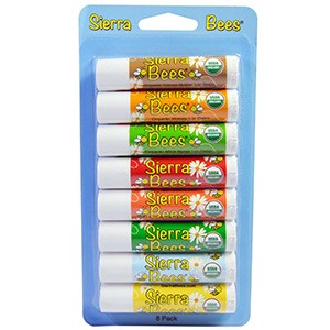 Sierra Bees, Натуральные бальзамы для губ, 8 бальзамов