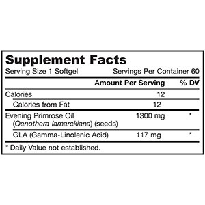 Jarrow Formulas, Вечерняя примула 1300, 1300 мг, 60 мягких капсул