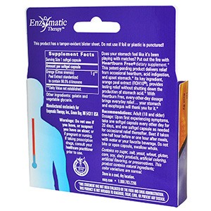 Enzymatic Therapy, Heartburn Free!, 10 гелевых капсул