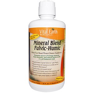 Vital Earth Minerals, Смесь фульвовых и гуминовых минералов 946 мл