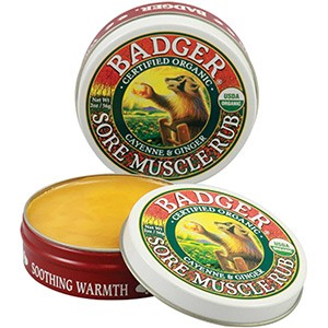 Badger Company, Мазь от боли в мышцах, кайенский перец и имбирь, 56 г