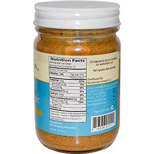 Kevala, Миндальное масло, классическое кремовое, 340 г.