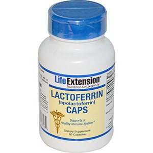 Life Extension, Лактоферрин в капсулах, 60 капсул
