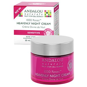 Andalou Naturals, Божественный ночной крем для чувствительной кожи, 1000 роз, 50 мл