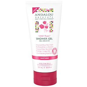 Andalou Naturals, Успокаивающий гель для душа, 1000 роз, успокаивающий, 251 мл
