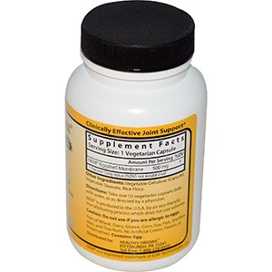 Healthy Origins, Мембрана яичной скорлупы, 500 мг, 120 капсул