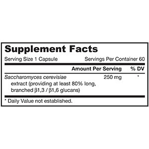 Jarrow Formulas, Бета-глюкан, Поддержка иммунитета, 60 капсул