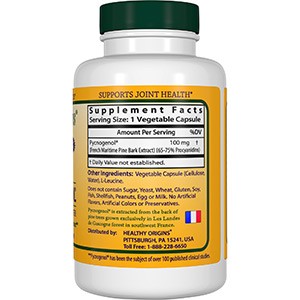 Healthy Origins, Пикногенол, 100 мг, 60 капсул в растительной оболочке