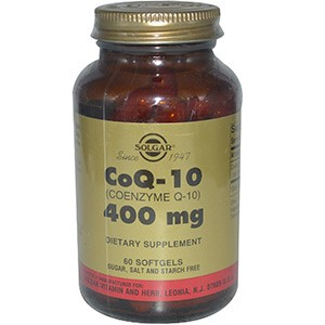 Solgar, Коэнзим Q-10, 400 мг, 60 гелевых капсул
