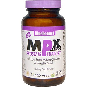 Bluebonnet Nutrition, MPX 1000, поддержка предстательной железы, 120 вегетарианских капсул