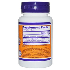 Now Foods, Токотриенолы из красной пальмы, 50 мг, 60 капсул