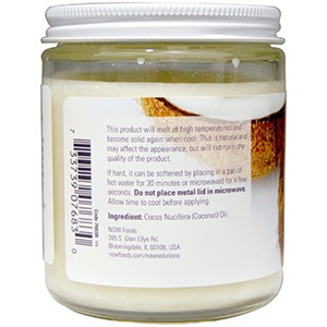 Now Foods, Кокосовое масло, натуральное, 207 мл