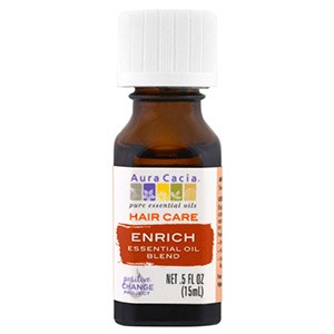 Aura Cacia, Уход за волосами, смесь важнейших эфирных масел, питание, 15 мл