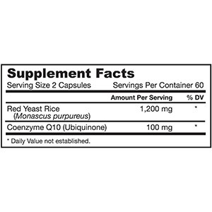 Jarrow Formulas, Красный дрожжевой рис + кофермент Q10, 120 капсул