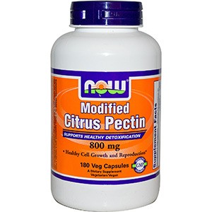 Now Foods, Модифицированный цитрусовый пектин, 800 мг, 180 V-капсул