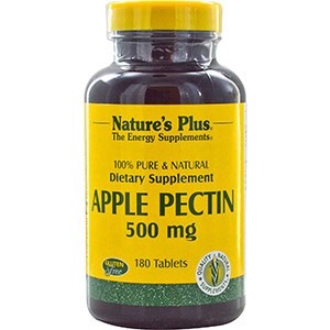 Nature's Plus, Яблочный пектин, 500 мг, 180 таблеток