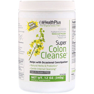 Health Plus, Супер-очищение кишечника, 12 унц. (340 г)