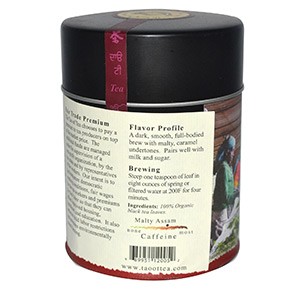 The Tao of Tea, 100% Органический Насыщенный Черный Чай Солодовый Ассам, 100 г