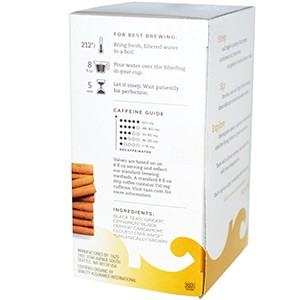 Tazo Teas, Органический черный чай, 20 фильтр-пакетиков, 54 г