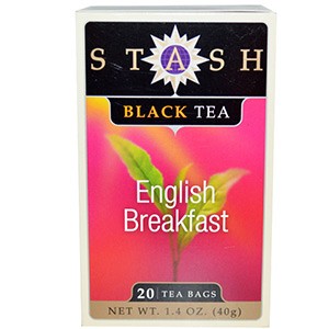Stash Tea, Черный чай высшего сорта, English Breakfast, 20 чайных пакетиков, 40 г