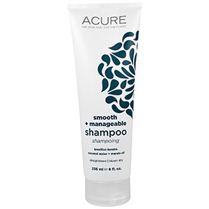 Acure Organics, Шампунь, разглаживающий и усмиряющий непослушные волосы, с бразильским кератином, кокосовой водой и маслом марулы