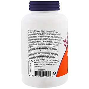 Now Foods, Глюкозамин и хондроитин с MSM