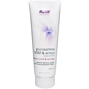 Now Foods, Solutions , Глюкозамин, метилсульфонилметан (MSM) и арника, лосьон с липосомами