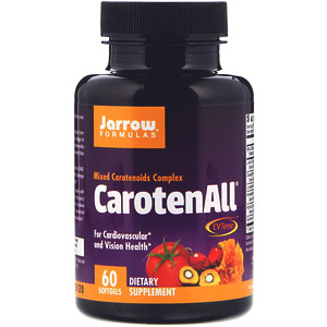 Jarrow Formulas, CarotenALL, комплекс из смеси каротиноидов, 60 мягких таблеток