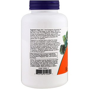 Now Foods, Цитрат магния чистый порошок