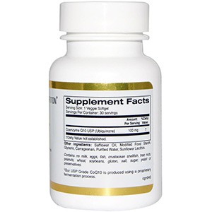 California Gold Nutrition, CoQ10, 100 мг