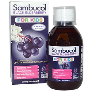 Sambucol, Черная бузина, Сироп для детей, с ягодным вкусом