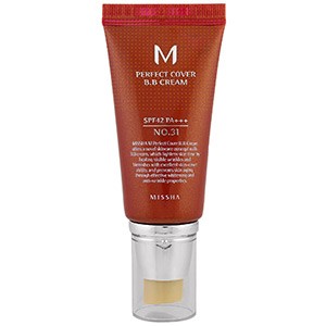 Missha, M Perfect Cover B.B Cream, No. 31 Золотисто Бежевый
