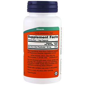 Now Foods, Пиколинат цинка