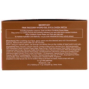 Secret Key, Pink Racoony Hydro Gel Eye & Cheek Patch