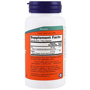 Now Foods, L-OptiZinc
