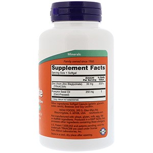 Now Foods, Глицинат цинка