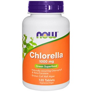 Now Foods, Хлорелла, 1000 мг двойной силы