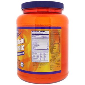 Now Foods, Sports, Концентрированный сывороточный протеин, натуральный без вкусовых добавок