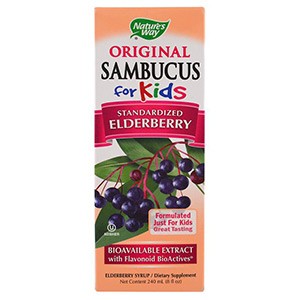 Nature's Way, Original Sambucus для детей, бузина и эхинацея