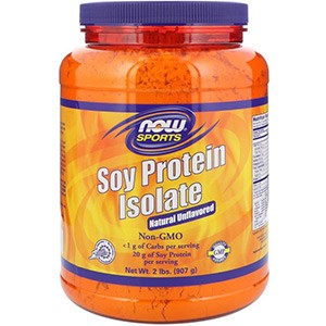 Now Foods, Спортивное питание, Изолят соевого протеина, натуральный вкус