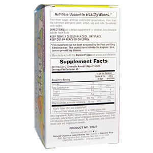Nature's Plus, Источник Жизни, парад животных, кальций, без сахара, натуральный вкус ванильного мороженого